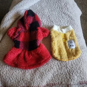 Fuzzy Dog clothes size XXS/XS one with hood